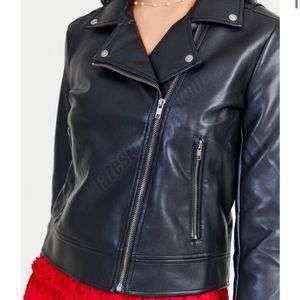 Toni Faux Leather Jacket